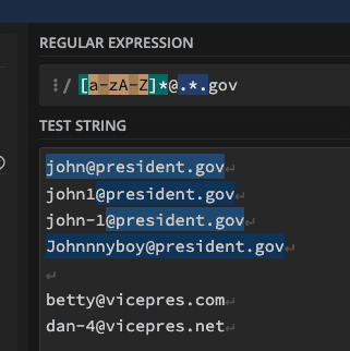 Regex101 Basic Email Expression Part 1